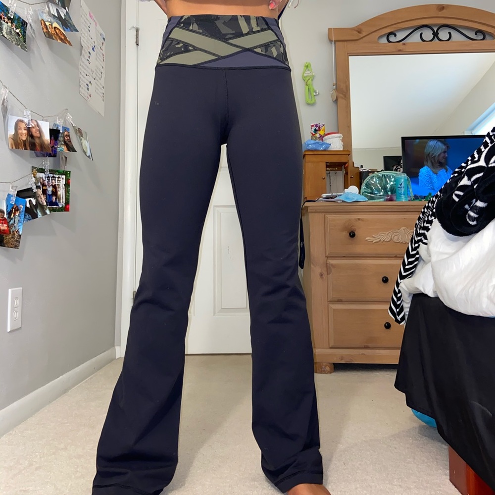 Lululemon camo bootcut sweatpants